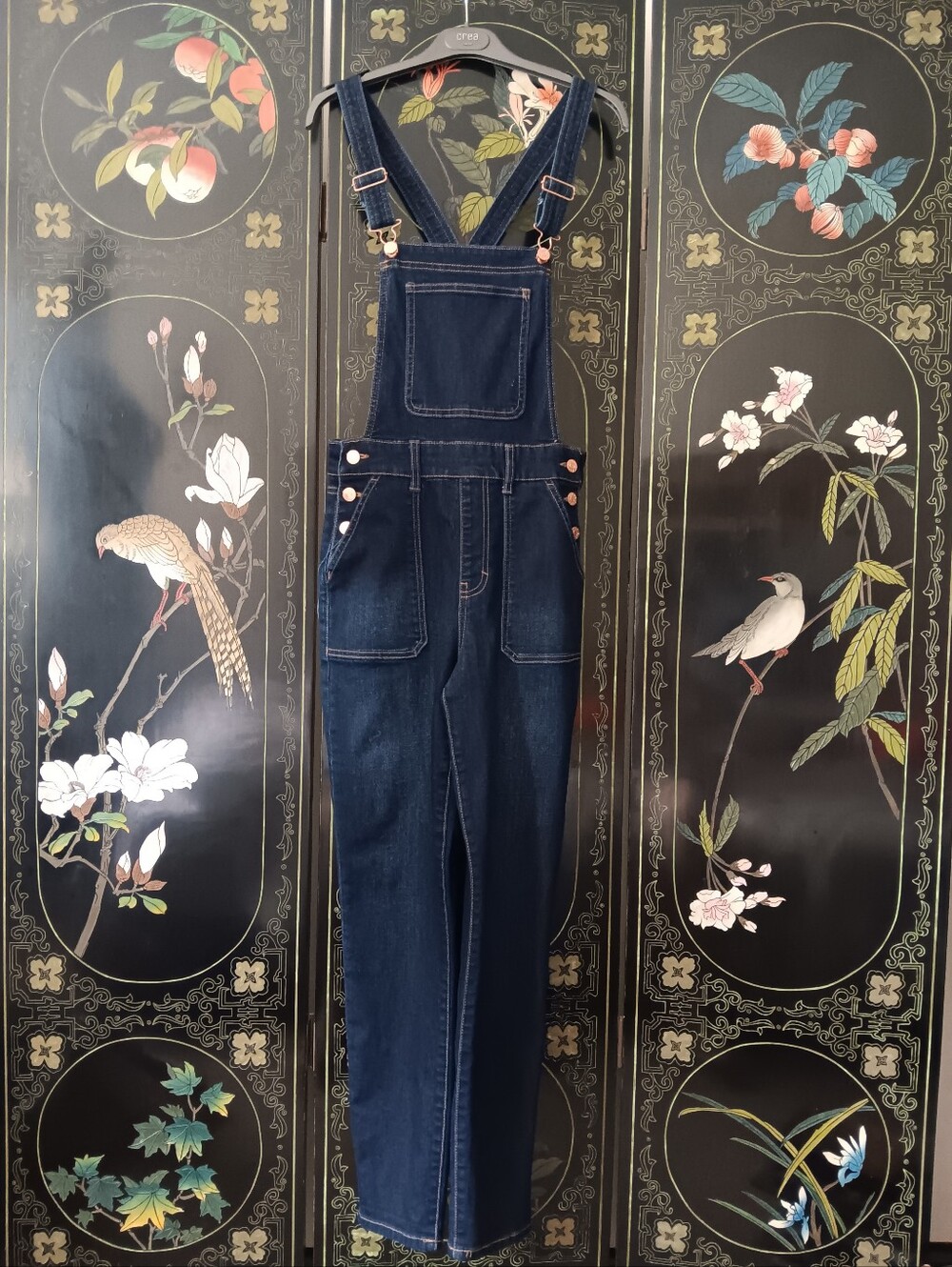 Guess Jeans-Women’s Dark Blue Denim Overalls - Classic Casual Jeans